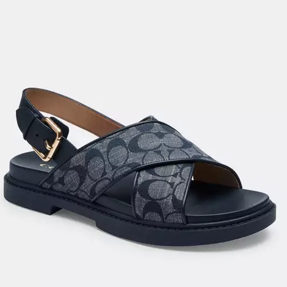 Coach midnight Navy
Fraser Sandal In Signature women’s size 9 - Picture 1 of 5